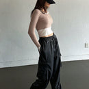 DAZY Jersey crop de dos tonos