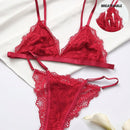 Set de lenceria con encaje floral