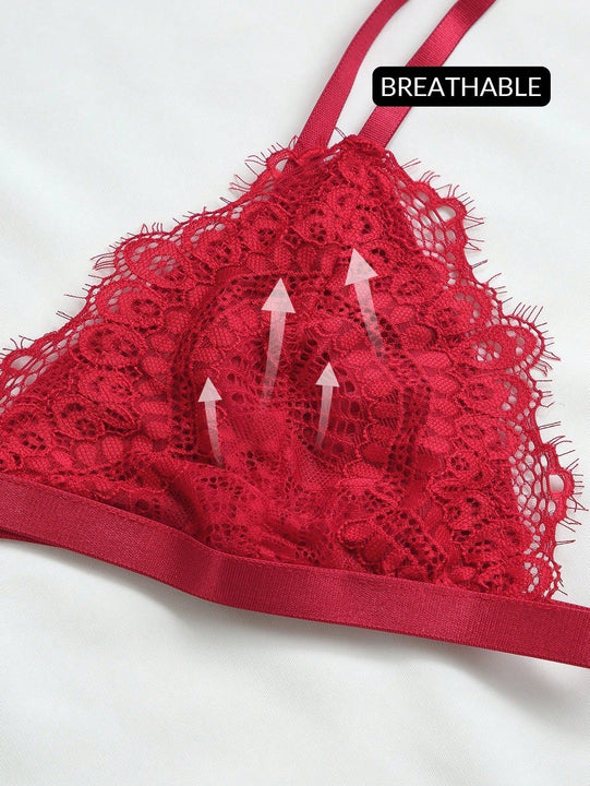 Set de lenceria con encaje floral