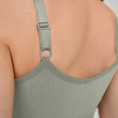 DAZY Sujetador unicolor tejido de canale