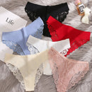 6 piezas/set Ropa interior con encaje de mujeres