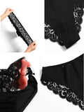 6 piezas/set Ropa interior con encaje de mujeres