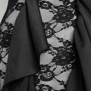Haute Pantalones Superpuestos De Encaje Lateral Con Volantes