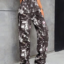 ICON Jeans con estampado de pierna ancha