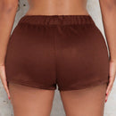 SXY Shorts unicolor fruncido