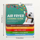 Hoja de trucos magnética para freidora de aire, guía de cocina para freidora de aire, libro de cocina con imanes, folleto de guía de cocina, 1 paquete de tabla de tiempos de cocción, libros de cocina, accesorios para freidora de aire instantánea, guía de