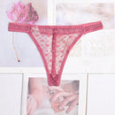 sexy Mujer Tanga-G Ropa interior con encaje Braguitas Lenceria Tanga espalda en T Calzoncillos delgado