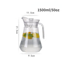 1 Pieza, Jarra De Agua Acrílica Resistente Con Tapa, Capacidad De 32/50/67 oz, Para Bebidas Frías, Ideal Para Bebidas De Verano, Jarra De Té Para Jugo, Leche, Bebidas Frías O Calientes, Jarra De Agua Para Hogar, Restaurante Y Hotel, Accesorios De Mesa