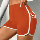 Coolane Shorts estampado de esqueleto unido en contraste