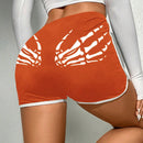 Coolane Shorts estampado de esqueleto unido en contraste