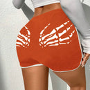 Coolane Shorts estampado de esqueleto unido en contraste