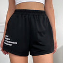 Coolane Shorts deportivos con estampado de slogan