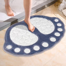 1 alfombra de baño con memoria de huella de perro - Suave, antideslizante, absorbente, lavable a máquina, para baño, accesorios de baño, diseño divertido, accesorios para perros