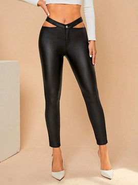 Prive Pantalones ajustados con cintura recortada