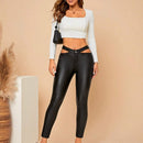Prive Pantalones ajustados con cintura recortada
