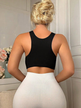 Sujetador unicolor fruncido bustier