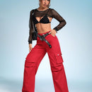 ICON Jeans cargo con bolsillo con solapa