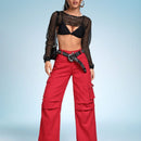 ICON Jeans cargo con bolsillo con solapa