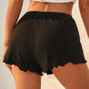 Boyshorts con lazo delantero ribete en forma de lechuga