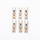 50/100 Piezas, Clips De Madera Natural, Miniclips De Fotos, Clips De Decoración Artesanal, Clips De Secado De Ropa Para Calcetines, Pinzas Para La Ropa Del Hogar, De 25mm