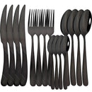 1 Juego De 16 Piezas, Vajilla De Acero Inoxidable, Cubiertos Con Espejo, Juego De Cubiertos Con Tenedor, Cuchara Y Cuchillo, Juego De Vajilla Para El Hogar Y El Hotel, Artículos De Cocina, Artículos De Cocina, Suministros De Cocina