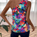 VCAY Blusa con estampado de un hombro
