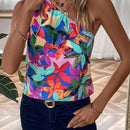 VCAY Blusa con estampado de un hombro