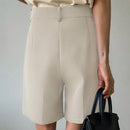 DAZY Shorts con fruncido con bolsillo oblicuo