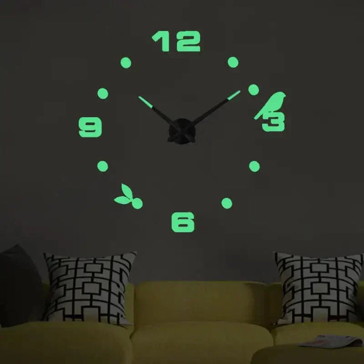 Reloj de Pared con Cronografo de Cuarzo 3D