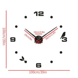 Reloj de Pared con Cronografo de Cuarzo 3D