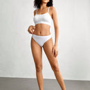 Leisure tanga solido sexy, comodo, con cintura media, sin costuras y elastico, amigable con la piel - desnudo