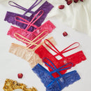Conjunto de ropa interior romantica y sensual de diseno de encaje para mujeres (5 piezas)