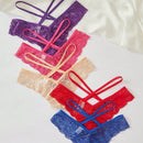 Conjunto de ropa interior romantica y sensual de diseno de encaje para mujeres (5 piezas)
