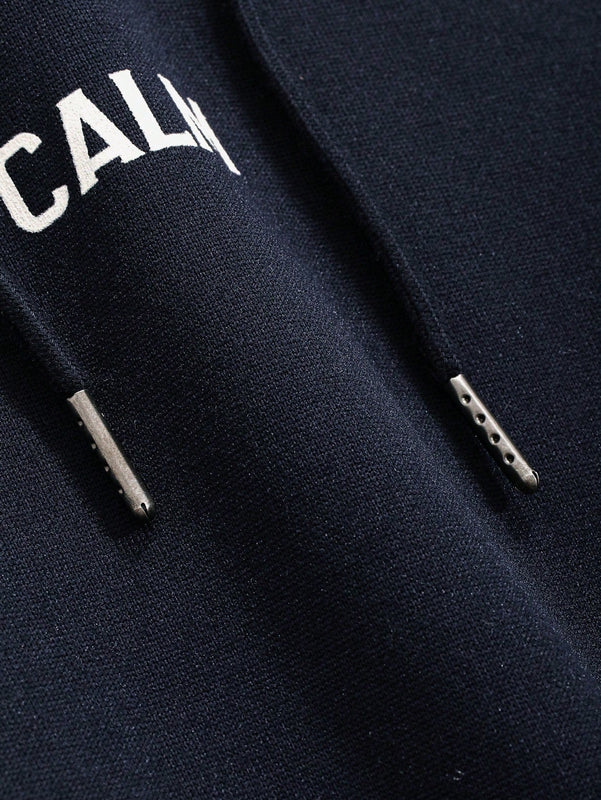 Dazy sudadera con capucha minimalista con estampado de letras para mujer, uso casual diario