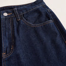 EZwear Jeans unicolor de pierna ancha