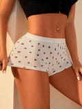 3 piezas Boyshorts con estampado de fresa