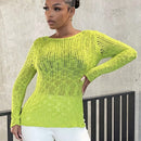 SXY Jersey unicolor bajo con abertura