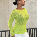 SXY Jersey unicolor bajo con abertura