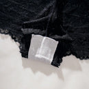 5 piezas Boyshorts con encaje floral ribete en abanico