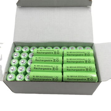 Batería recargable AA de níquel MH, 1.2V 3000mAh, para juguetes, micrófonos, MP3, celulares, control remoto y linternas LED