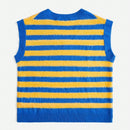 EZwear Chaleco de punto con patron de rayas sin camiseta