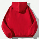 Ezwear sudadera informal tipo streetwear con lema, con corte holgado, estampado negro y rosa, para mujer, otono invierno