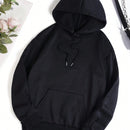 Essnce sudadera con capucha termica con bolsillo canguro y cordon, con grafico de eslogan "no leas mi sudadera porque perderas unos segundos, pero si lo digo lo haras. jajaja, ¿la estas leyendo, verdad?"