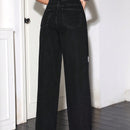 1 Pieza Jeans De Diseno Con Corazon Y Pierna Ancha