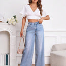 Prive Jeans de talle alto de pierna ancha