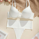 Set sujetador para mujeres monocromo con aro