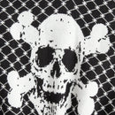 EZwear Chaleco de punto Halloween con patron de craneo sin camiseta