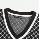 EZwear Chaleco de punto Halloween con patron de craneo sin camiseta