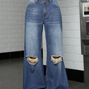 ICON Jeans anchos con cintura caida y rotos