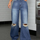 ICON Jeans anchos con cintura caida y rotos
